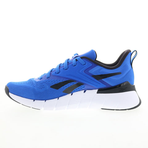 Reebok Nano Gym Mens Blue Mesh Lace Up Athletic Cross Training Shoes
