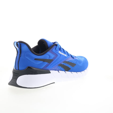 Reebok Nano Gym Mens Blue Mesh Lace Up Athletic Cross Training Shoes