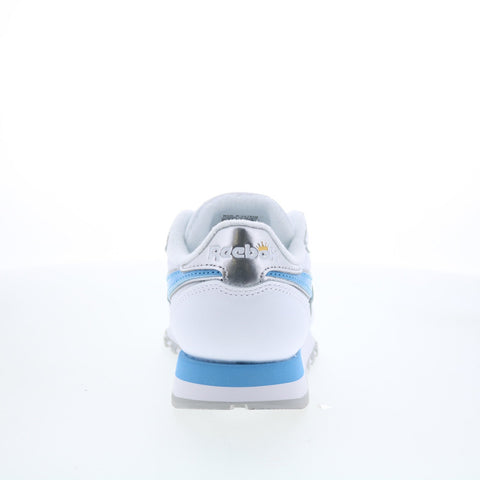 Reebok Classic Leather Womens White Leather Lifestyle Sneakers Shoes