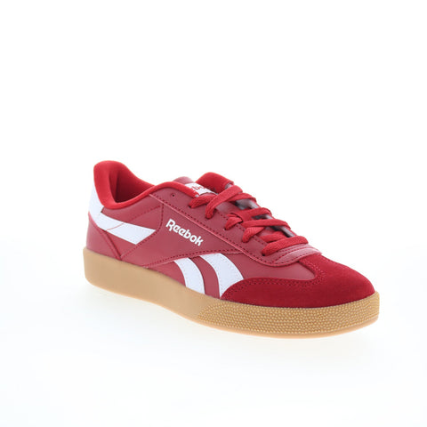 Reebok Smash Edge S Mens Red Leather Lace Up Lifestyle Sneakers Shoes