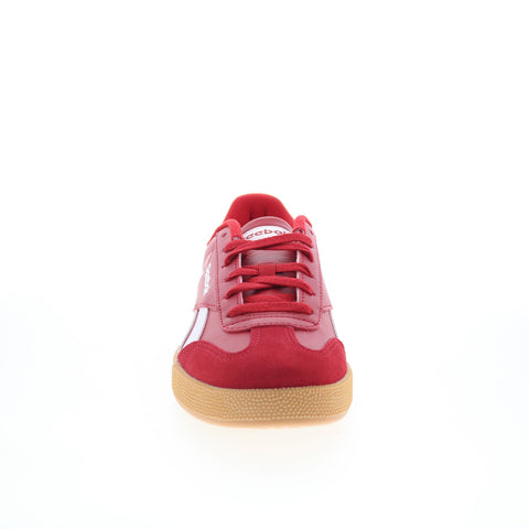 Reebok Smash Edge S Mens Red Leather Lace Up Lifestyle Sneakers Shoes