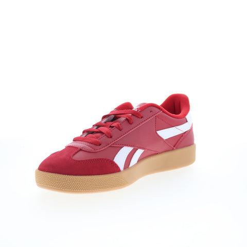Reebok Smash Edge S Mens Red Leather Lace Up Lifestyle Sneakers Shoes