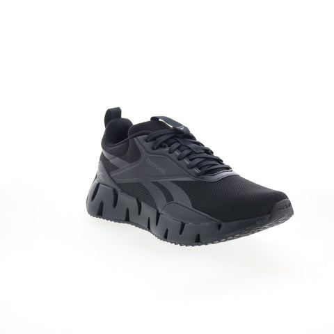 Reebok Zig Dynamica STR Mens Black Mesh Lace Up Lifestyle Sneakers Shoes