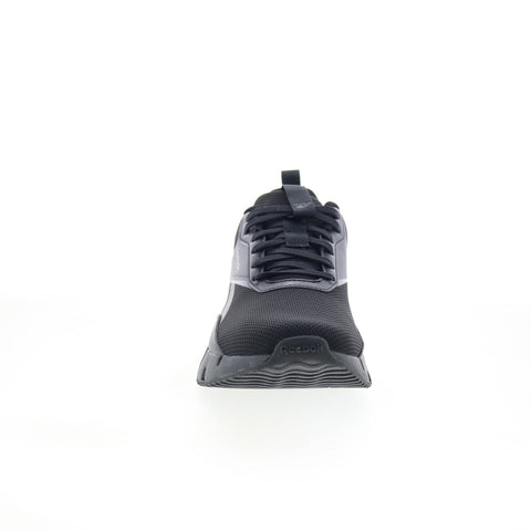 Reebok Zig Dynamica STR Mens Black Mesh Lace Up Lifestyle Sneakers Shoes
