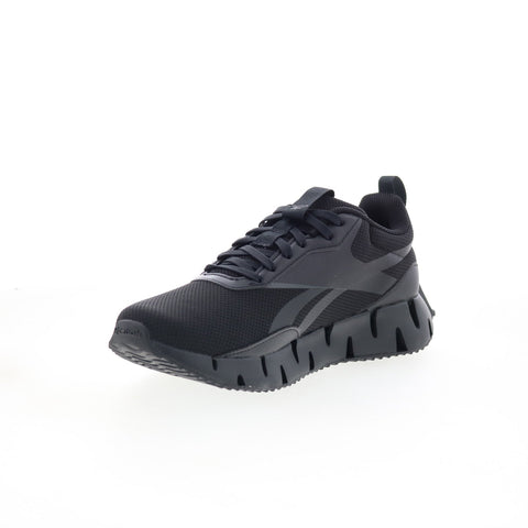 Reebok Zig Dynamica STR Mens Black Mesh Lace Up Lifestyle Sneakers Shoes