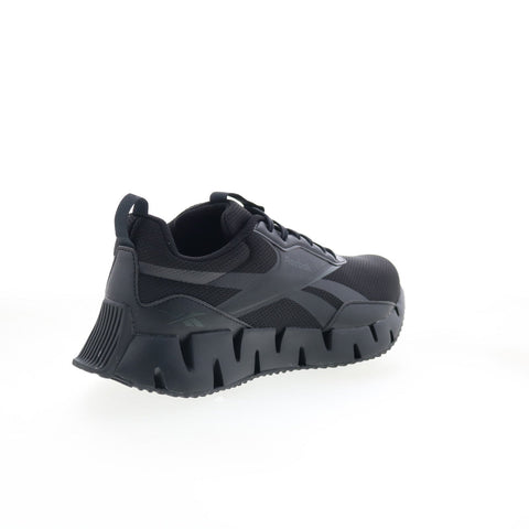 Reebok Zig Dynamica STR Mens Black Mesh Lace Up Lifestyle Sneakers Shoes