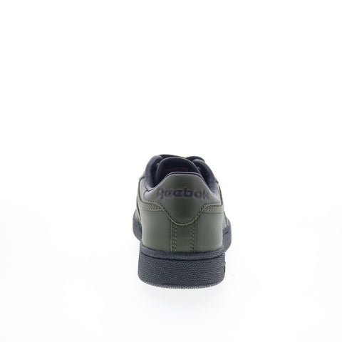 Reebok Club C 85 Obey Mens Green Leather Lace Up Lifestyle Sneakers Shoes