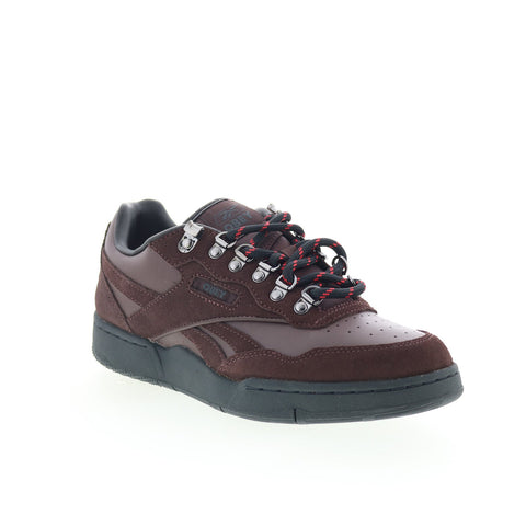 Reebok BB 4000 II Obey Mens Brown Suede Lace Up Lifestyle Sneakers Shoes