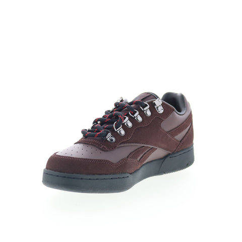 Reebok BB 4000 II Obey Mens Brown Suede Lace Up Lifestyle Sneakers Shoes