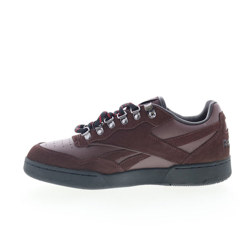 Reebok BB 4000 II Obey Mens Brown Suede Lace Up Lifestyle Sneakers Shoes