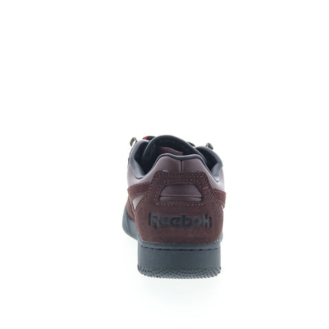 Reebok BB 4000 II Obey Mens Brown Suede Lace Up Lifestyle Sneakers Shoes