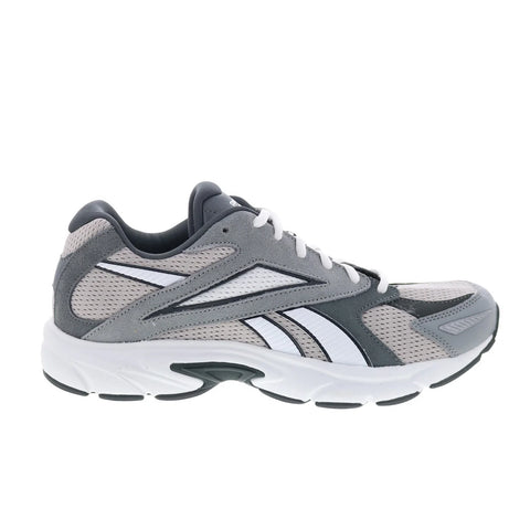Reebok Road Prime Mens Gray Suede Lace Up Lifestyle Sneakers Shoes