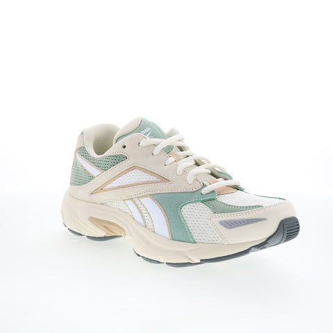 Reebok Road Prime Mens Beige Mesh Lace Up Lifestyle Sneakers Shoes