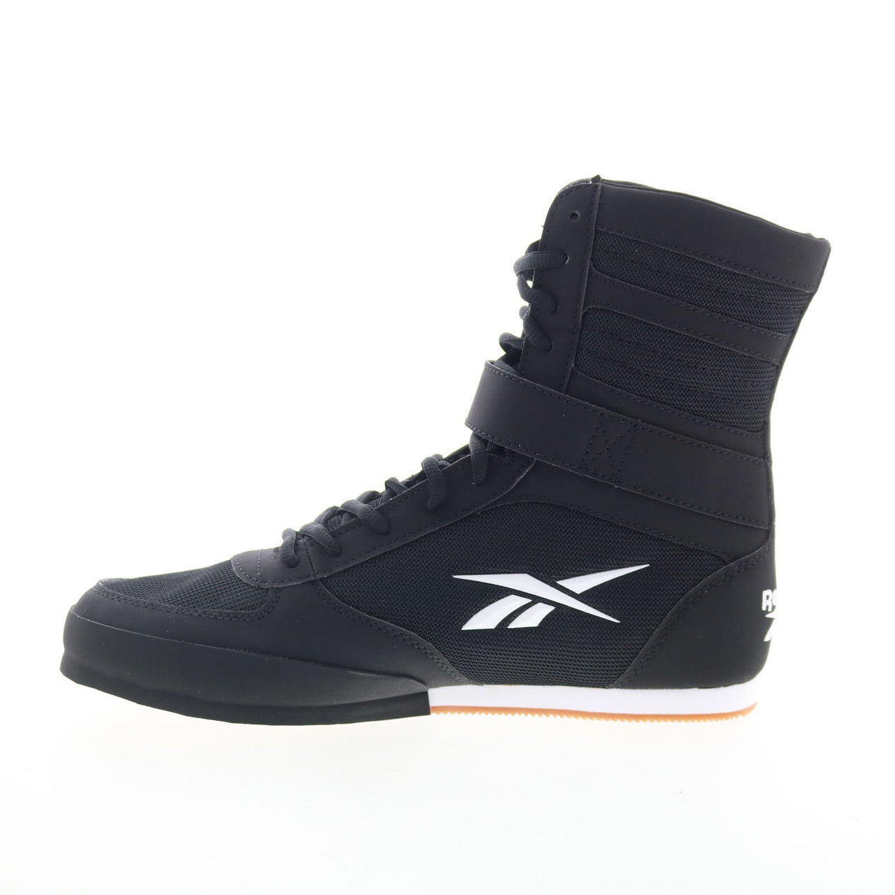 Reebok Boxing HI Mens Black Mesh Lace Up Athletic Boxing Shoes - Ruze Shoes