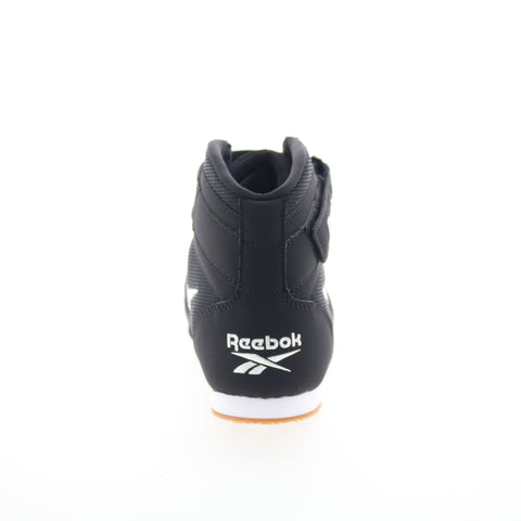Reebok Boxing Mid Mens Black Synthetic Lace Up Athletic Boxing Shoes