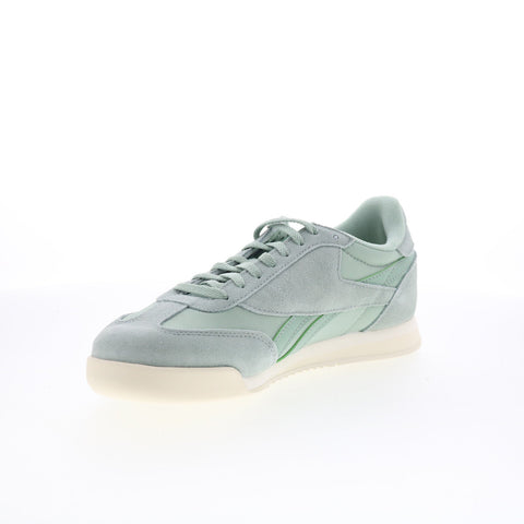Reebok Campio XT Mens Green Suede Lace Up Lifestyle Sneakers Shoes