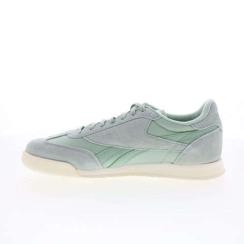 Reebok Campio XT Mens Green Suede Lace Up Lifestyle Sneakers Shoes