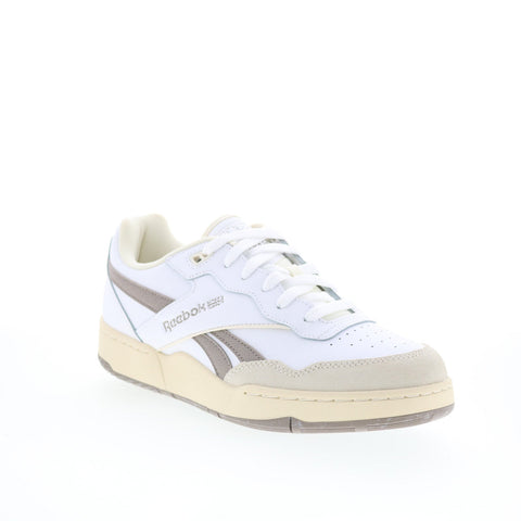Reebok BB 4000 II Mens White Synthetic Lace Up Lifestyle Sneakers Shoes