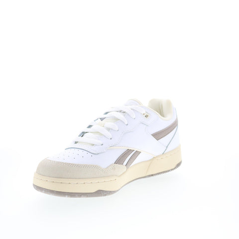 Reebok BB 4000 II Mens White Synthetic Lace Up Lifestyle Sneakers Shoes