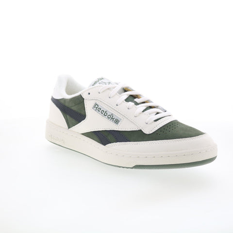 Reebok Club C Revenge Vintage II Mens Green Suede Lifestyle Sneakers Shoes