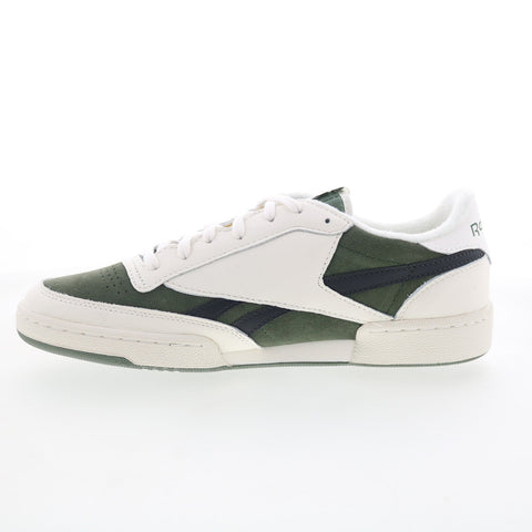 Reebok Club C Revenge Vintage II Mens Green Suede Lifestyle Sneakers Shoes