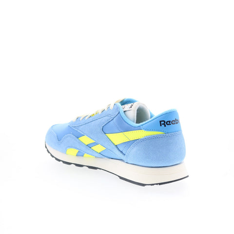 Reebok Classic Nylon 100221160 Mens Blue Suede Lifestyle Sneakers Shoes