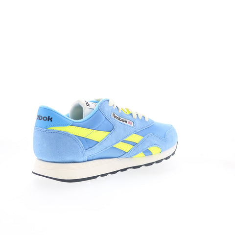 Reebok Classic Nylon 100221160 Mens Blue Suede Lifestyle Sneakers Shoes