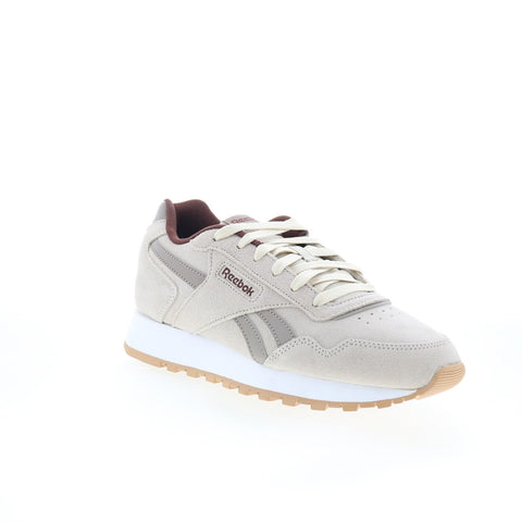 Reebok Glide Mens Gray Suede Lace Up Lifestyle Sneakers Shoes