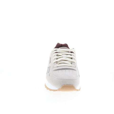 Reebok Glide Mens Gray Suede Lace Up Lifestyle Sneakers Shoes