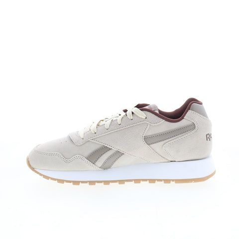 Reebok Glide Mens Gray Suede Lace Up Lifestyle Sneakers Shoes