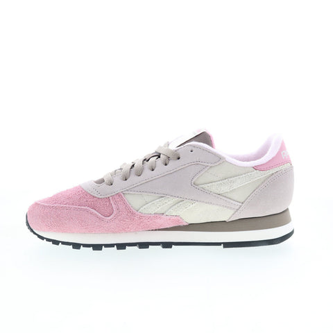 Reebok Classic Leather 100221745 Mens Pink Suede Lifestyle Sneakers Shoes
