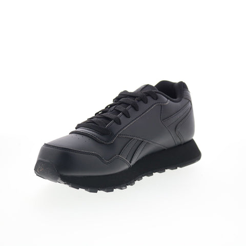 Reebok Glide Wide 4E Mens Black Extra Wide 4E Lifestyle Sneakers Shoes