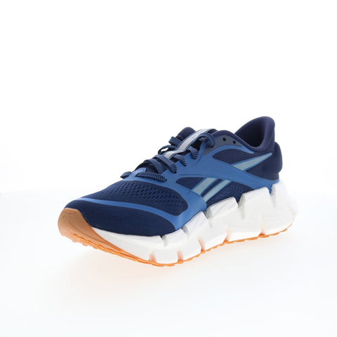 Reebok Floatzig 2 Mens Blue Mesh Lace Up Athletic Running Shoes