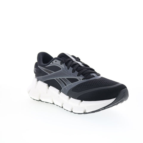 Reebok Floatzig 2 Mens Black Canvas Lace Up Athletic Running Shoes