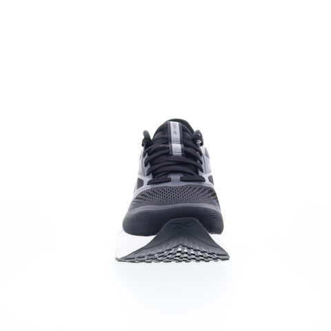 Reebok Floatzig 2 Mens Black Canvas Lace Up Athletic Running Shoes