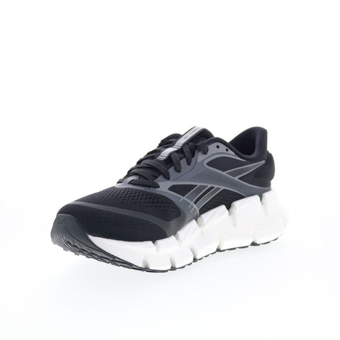 Reebok Floatzig 2 Mens Black Canvas Lace Up Athletic Running Shoes