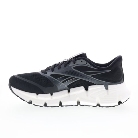Reebok Floatzig 2 Mens Black Canvas Lace Up Athletic Running Shoes