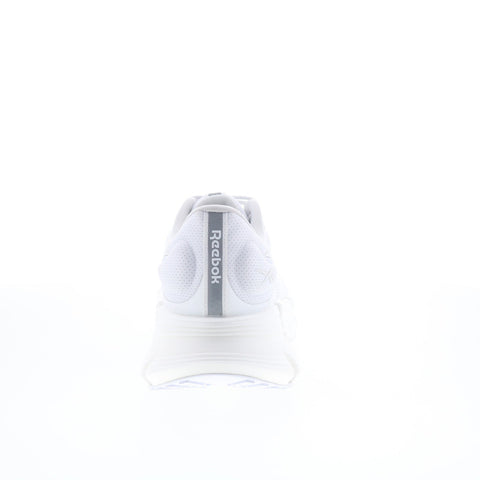 Reebok Floatzig 2 Mens White Canvas Lace Up Athletic Running Shoes
