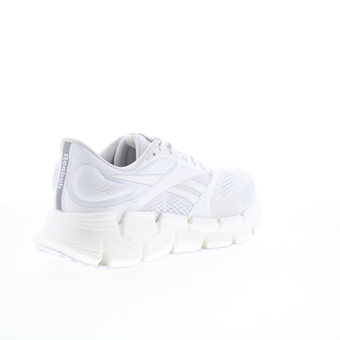 Reebok Floatzig 2 Mens White Canvas Lace Up Athletic Running Shoes