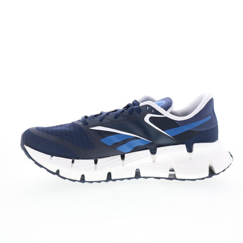 Reebok Floatzig 1 Mens Blue Mesh Lace Up Athletic Running Shoes