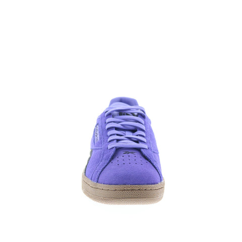 Reebok Club C Grounds UK Mens Purple Suede Lace Up Lifestyle Sneakers Shoes