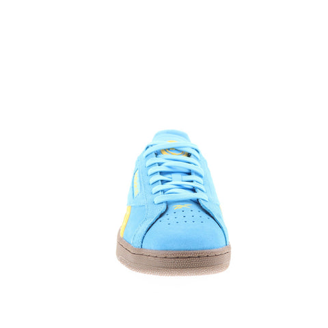 Reebok Club C Grounds UK Mens Blue Suede Lace Up Lifestyle Sneakers Shoes