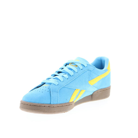 Reebok Club C Grounds UK Mens Blue Suede Lace Up Lifestyle Sneakers Shoes