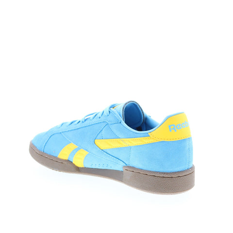 Reebok Club C Grounds UK Mens Blue Suede Lace Up Lifestyle Sneakers Shoes