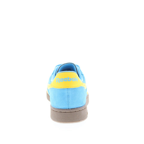 Reebok Club C Grounds UK Mens Blue Suede Lace Up Lifestyle Sneakers Shoes