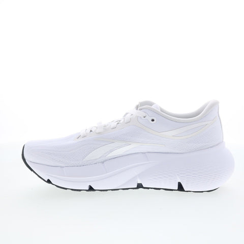 Reebok Zignition Womens White Canvas Lace Up Athletic Running Shoes