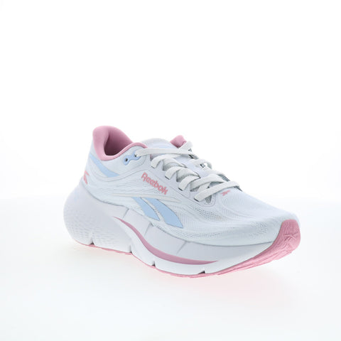 Reebok Zignition Womens White Canvas Lace Up Athletic Running Shoes