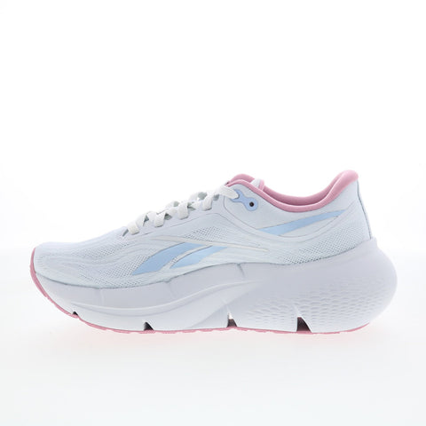 Reebok Zignition Womens White Canvas Lace Up Athletic Running Shoes