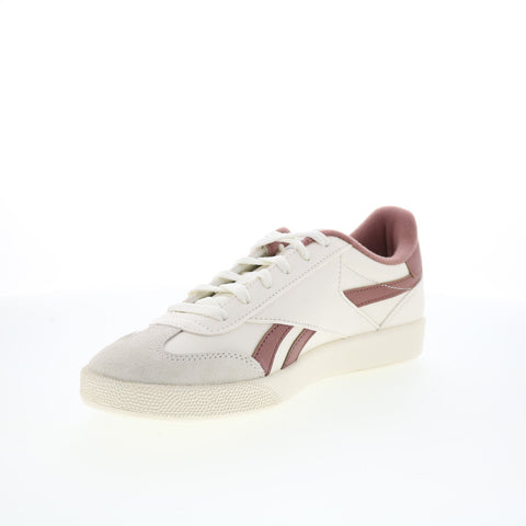 Reebok Smash Edge S Mens Beige Leather Lace Up Lifestyle Sneakers Shoes