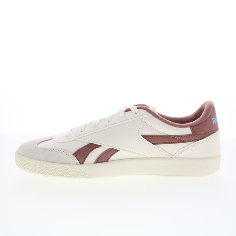 Reebok Smash Edge S Mens Beige Leather Lace Up Lifestyle Sneakers Shoes